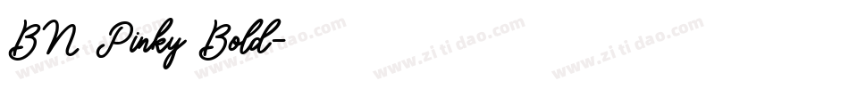 BN Pinky Bold字体转换